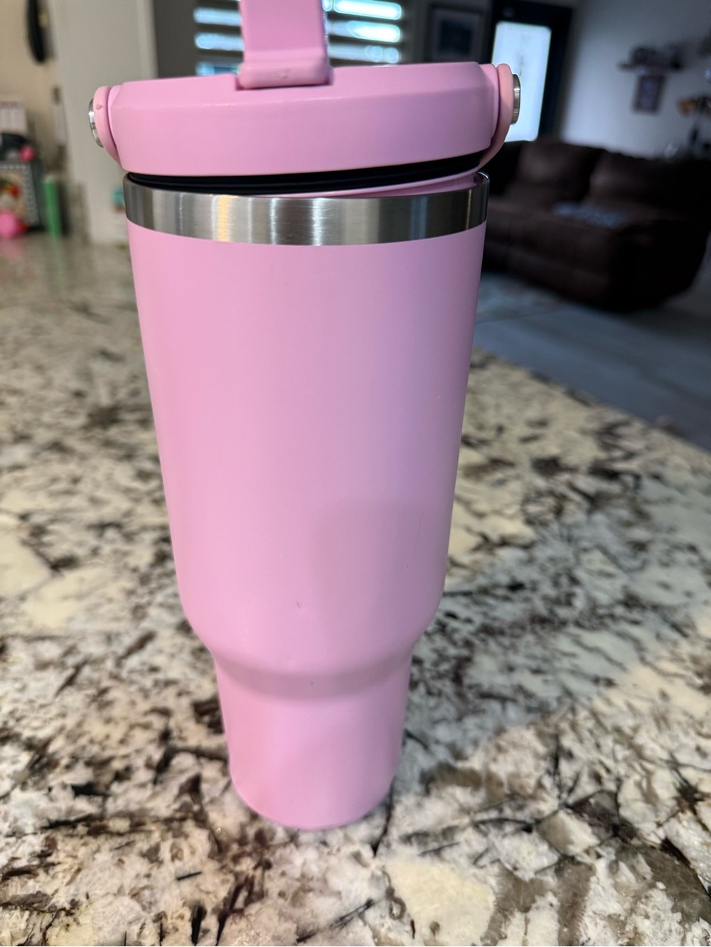 Hydro Flask Nomad 32oz Pink Insulated Tumbler with Stainless Accent
